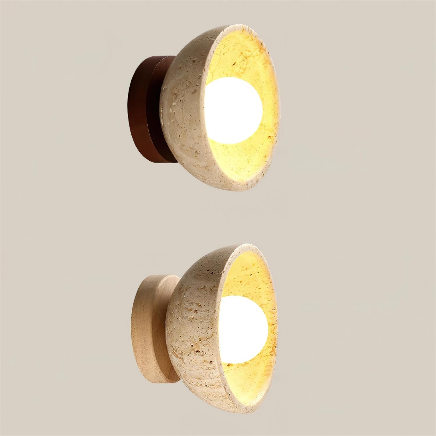 Trivona Travertine Wall Light