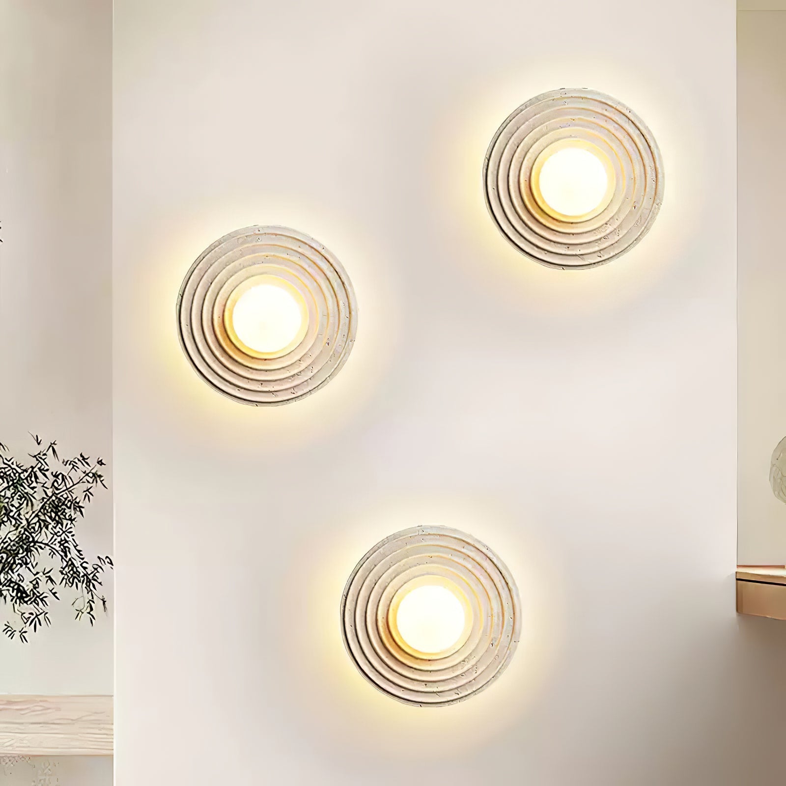 Ribensy Travertine Wall Light