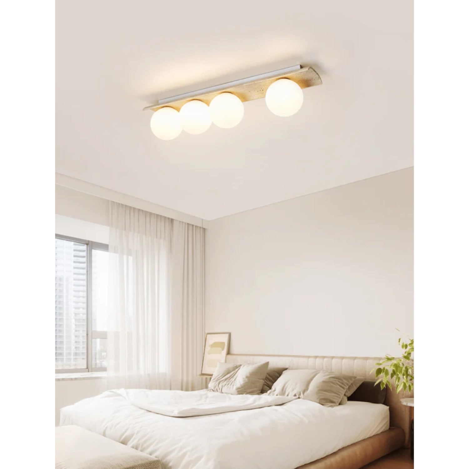 Moscoze Natural Stone Ceiling Light