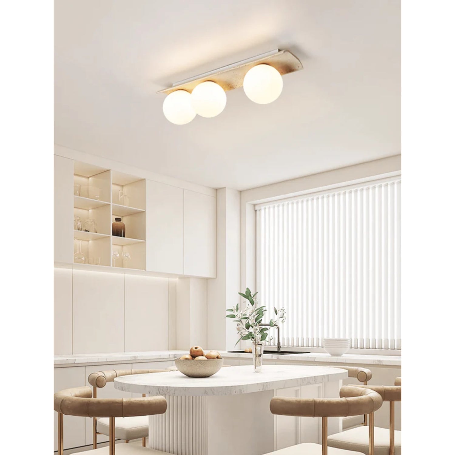 Moscoze Natural Stone Ceiling Light