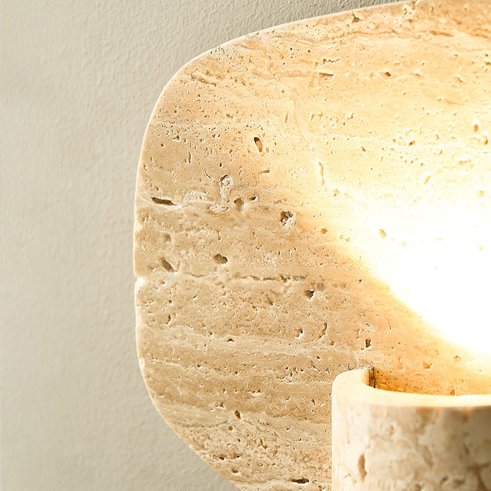 Cubone Natural Stone Wall Light