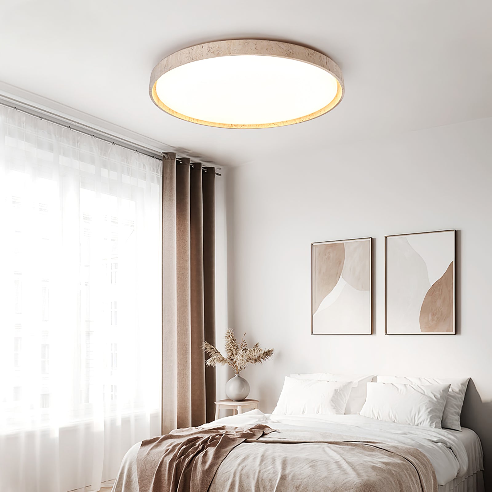 Goa Natural Stone Ceiling Light