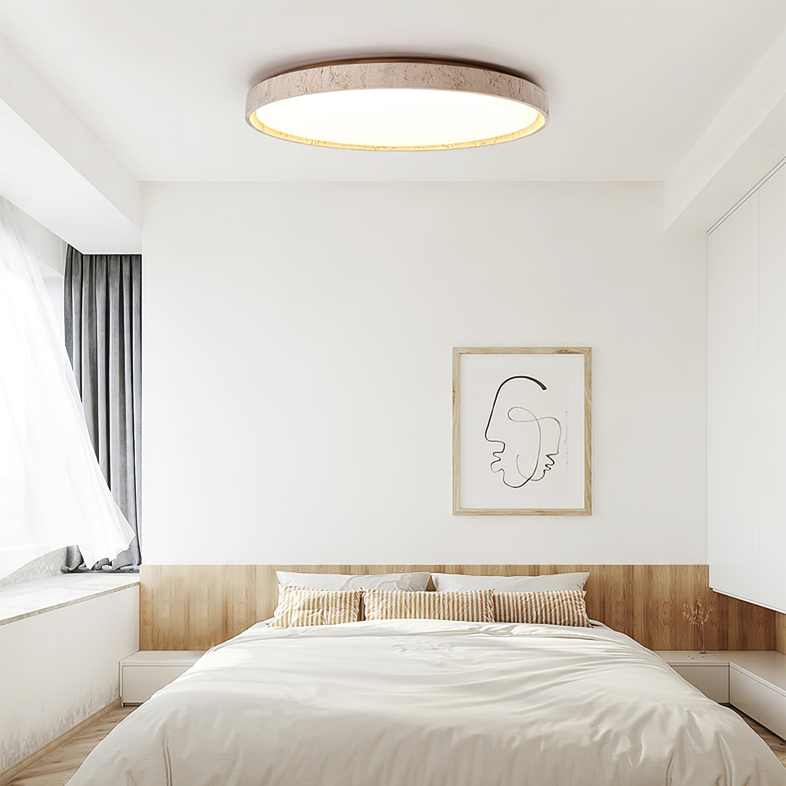Goa Natural Stone Ceiling Light