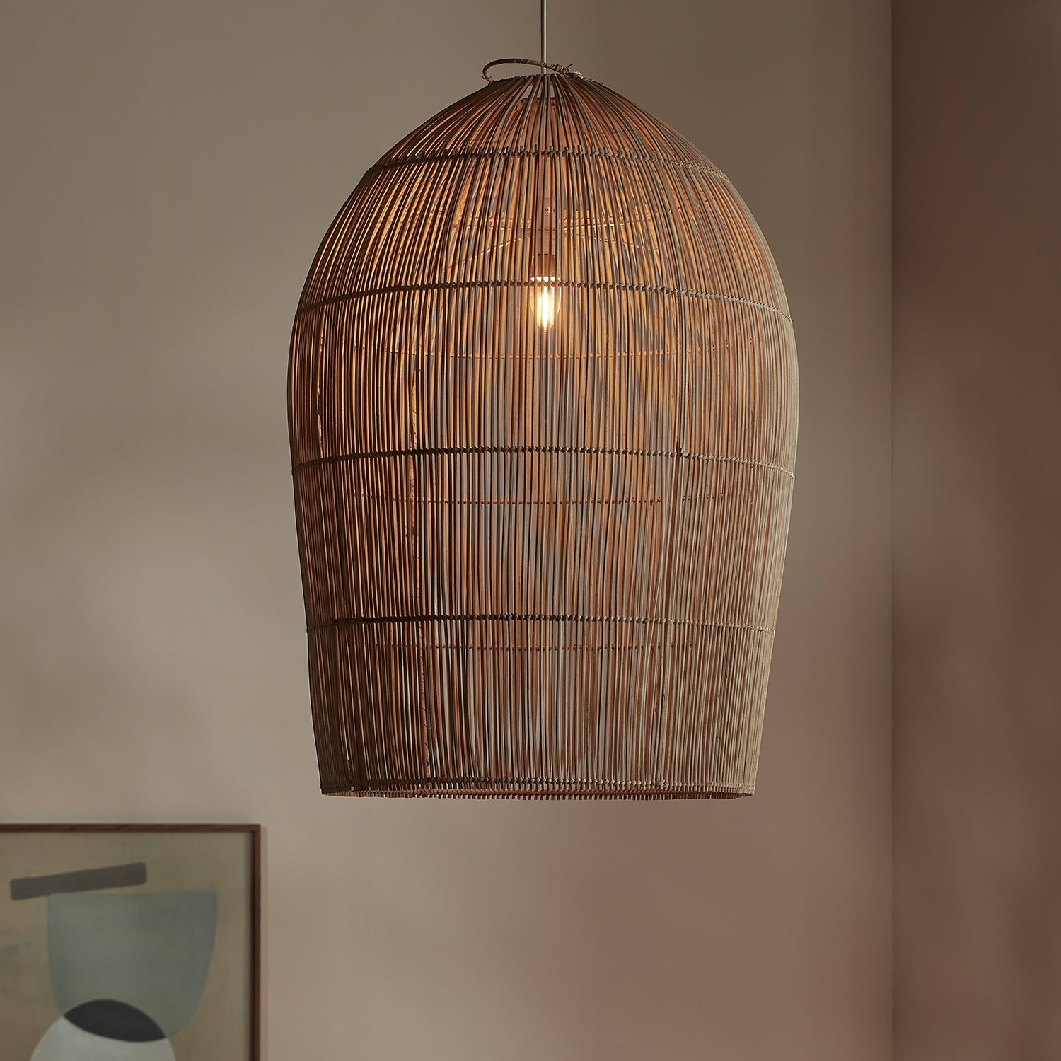 Savana Bamboo Boho Pendant Light