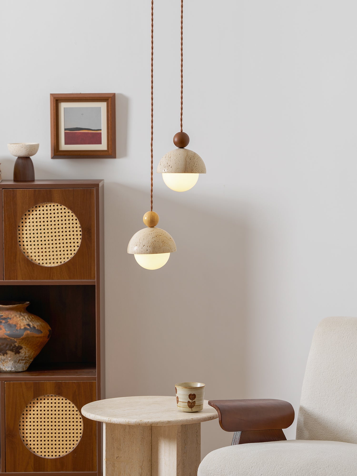 Nordale Travertine Pendant Light