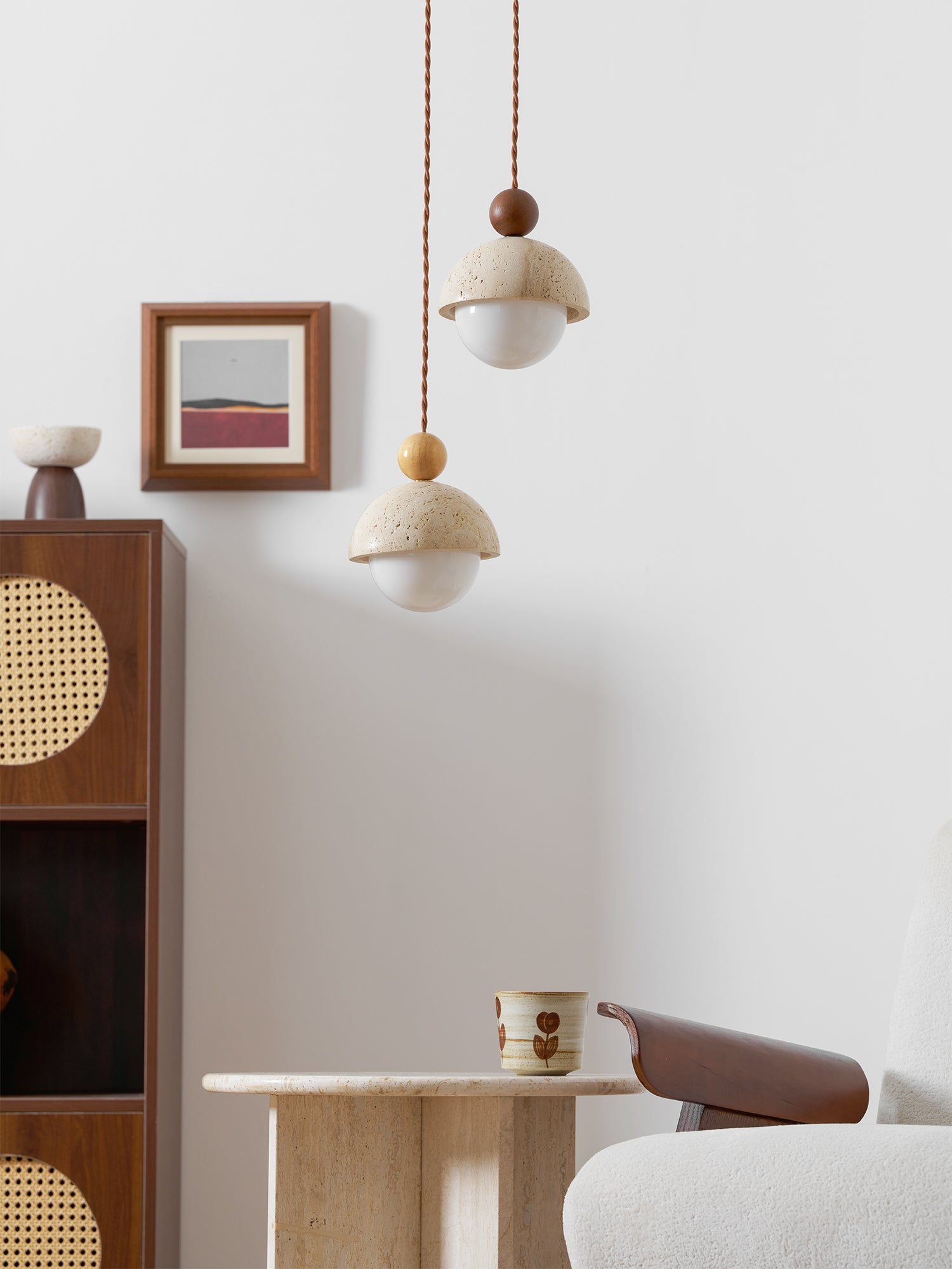 Nordale Travertine Pendant Light