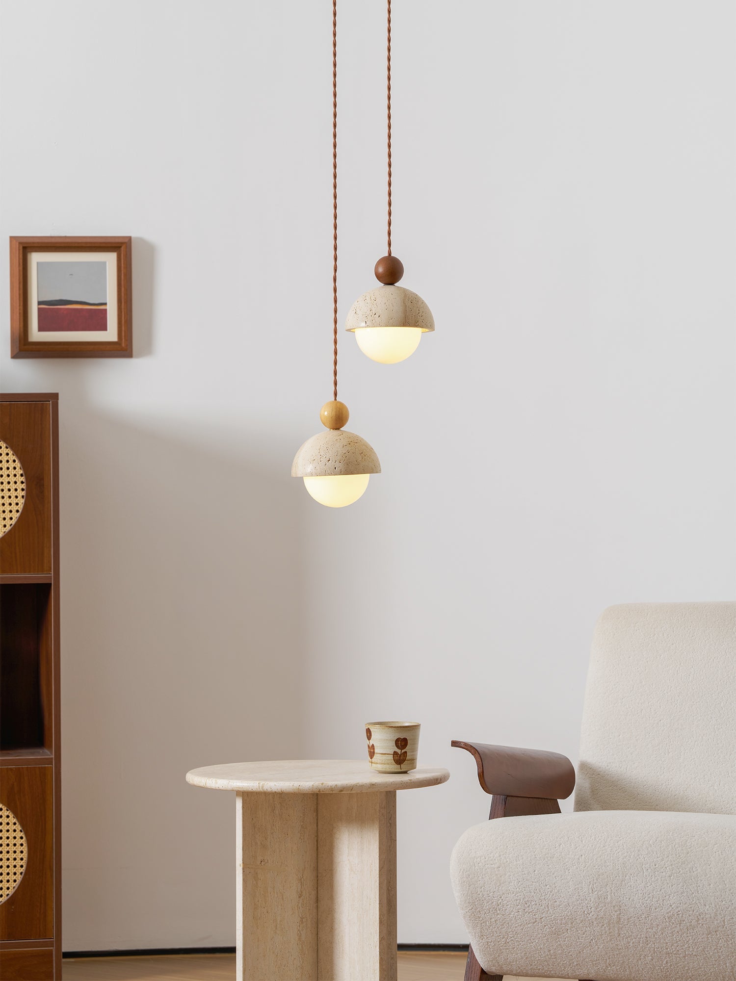 Nordale Travertine Pendant Light