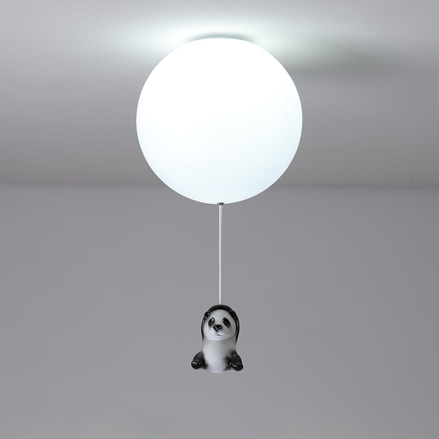 Hanging Panda Bear Ceiling Light