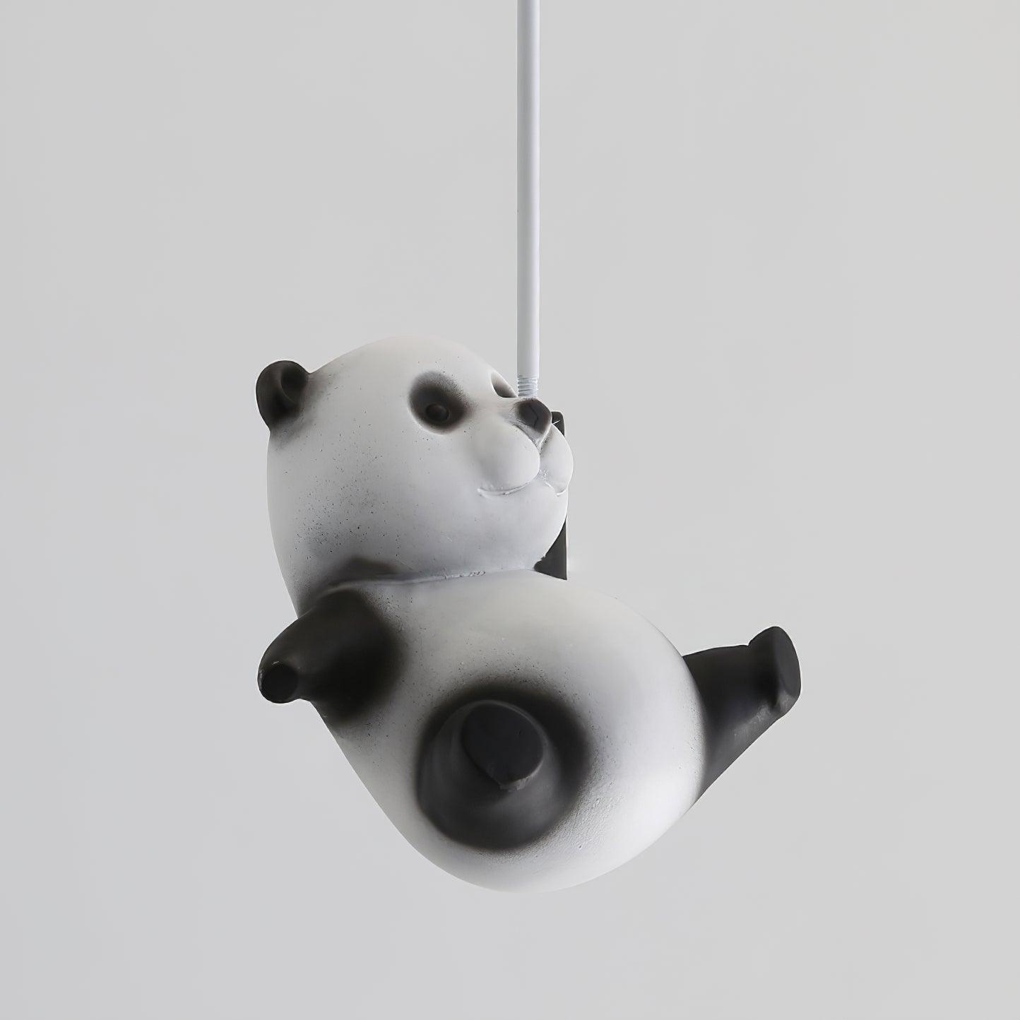 Hanging Panda Bear Ceiling Light