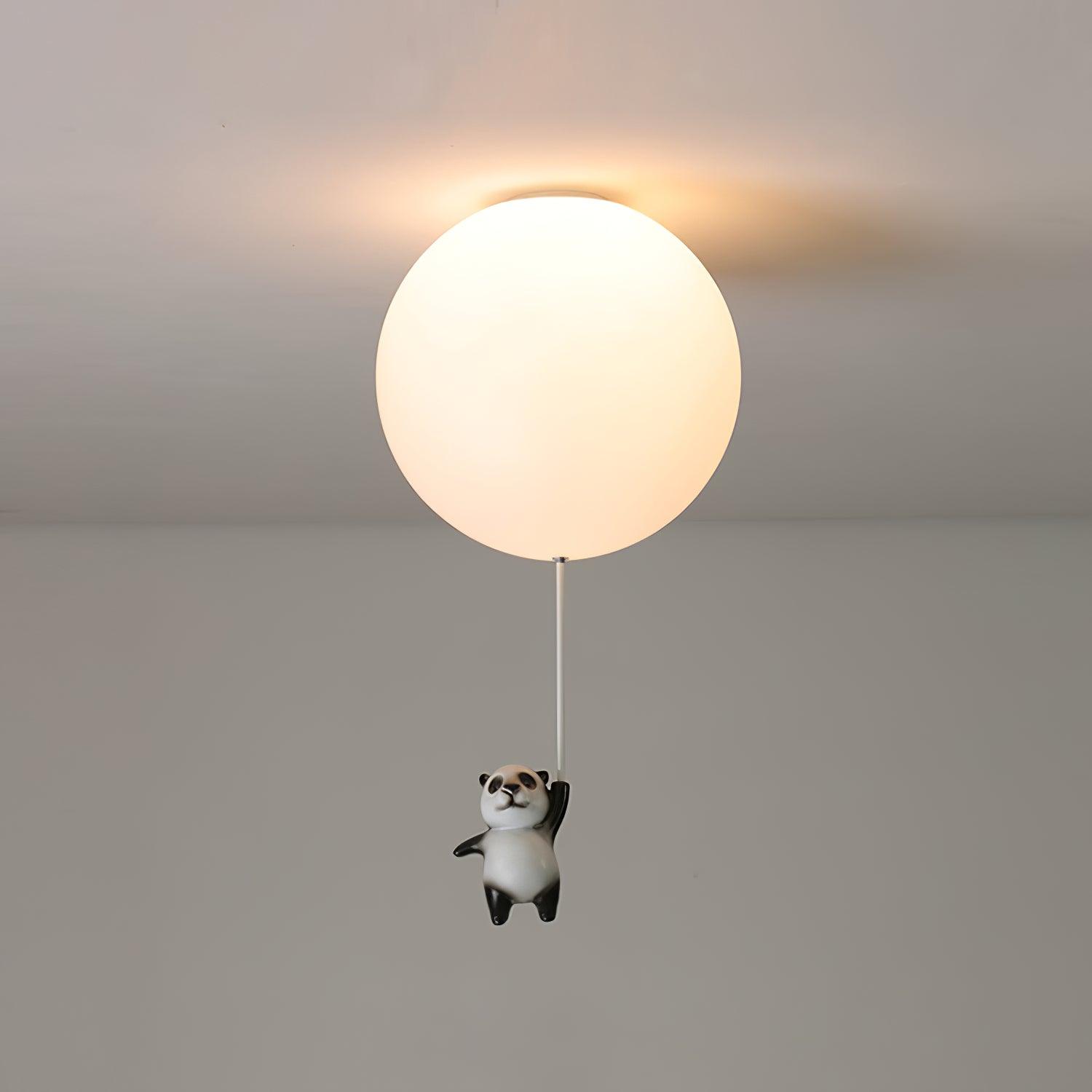 Hanging Panda Bear Ceiling Light