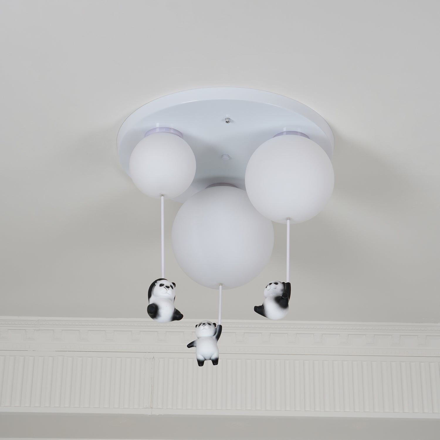 Hanging Panda Bear Ceiling Light