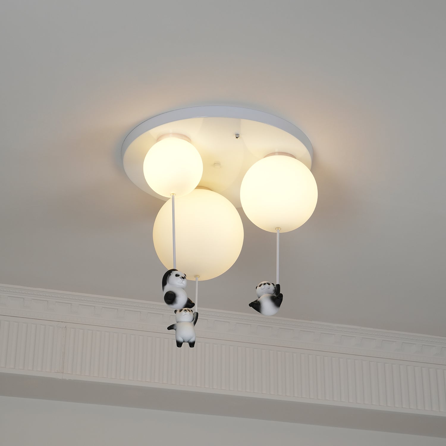 Hanging Panda Bear Ceiling Light
