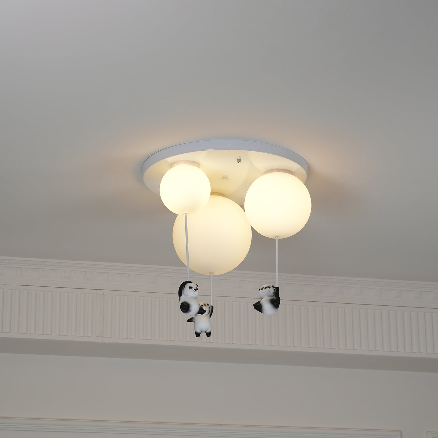 Hanging Panda Bear Ceiling Light