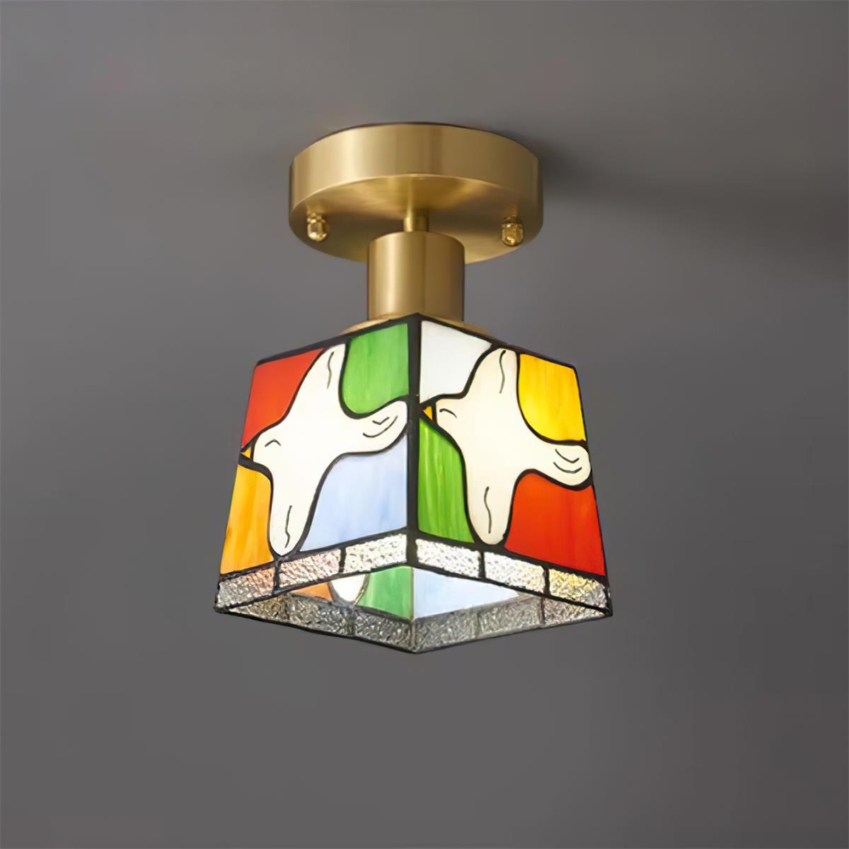 Dovesa Tiffany Ceiling Light