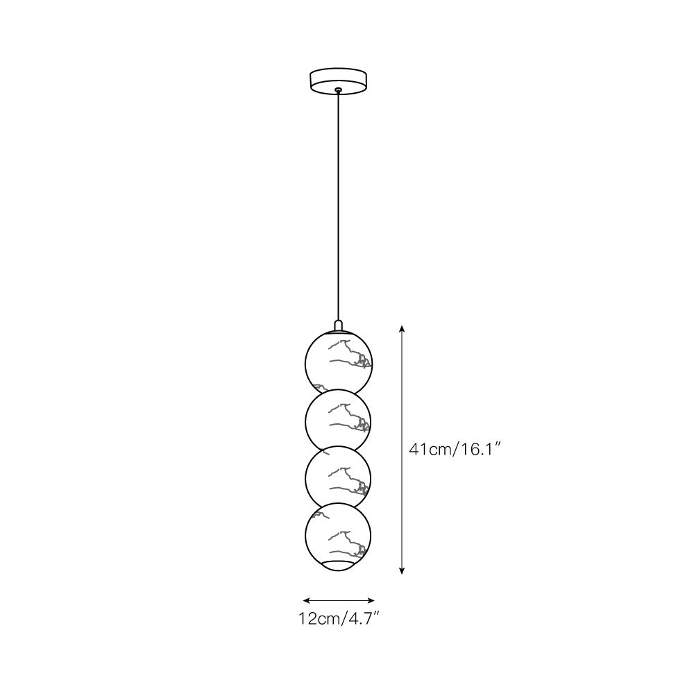 Zorvaan Globe Pendant Light
