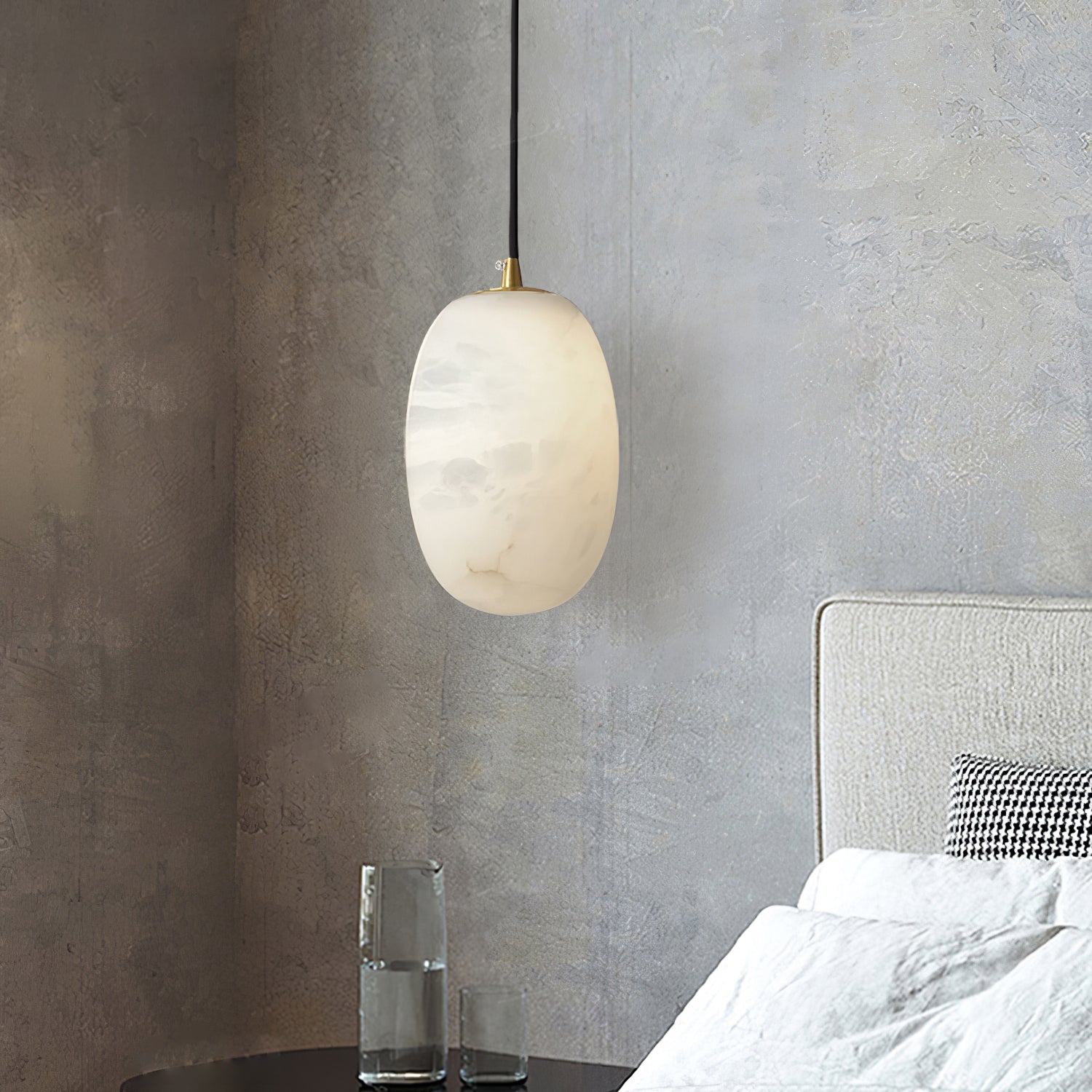 Podan Alabaster Pendant Light
