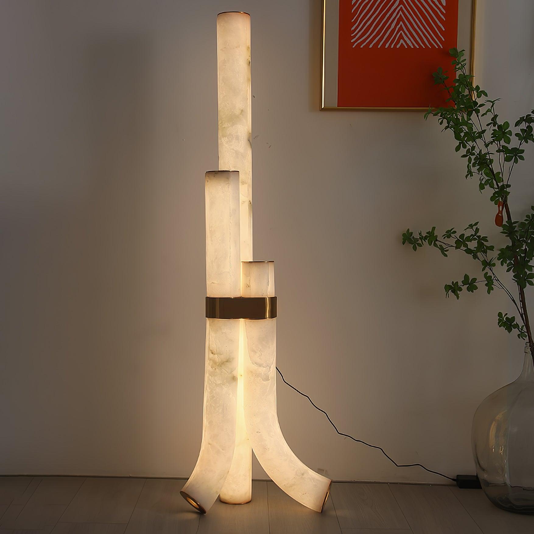 Pylese Triple Alabaster Floor Lamp