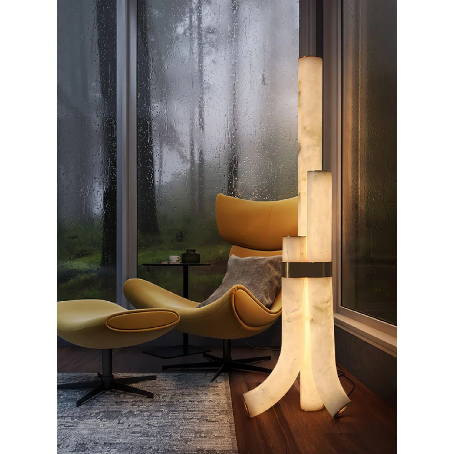 Pylese Triple Alabaster Floor Lamp