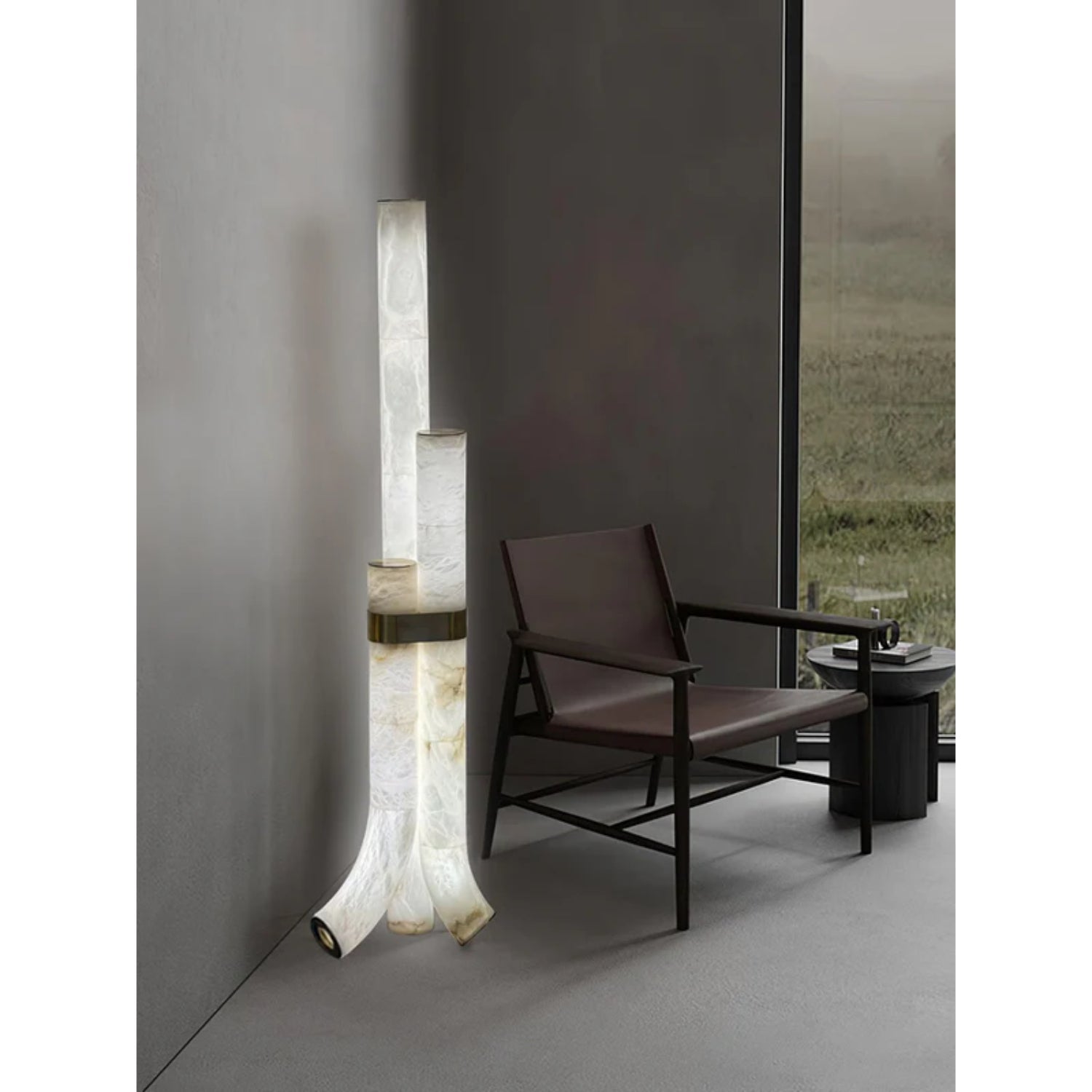 Pylese Triple Alabaster Floor Lamp