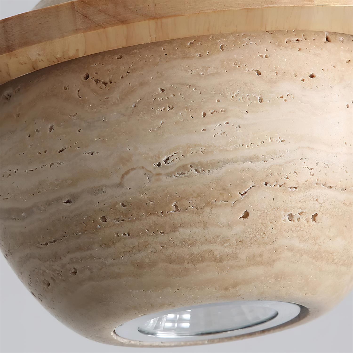 Pelzo Travertine Pendant Light