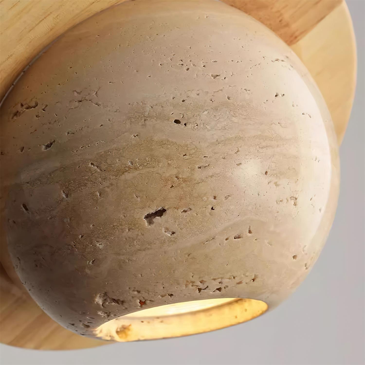 Pelzo Travertine Pendant Light