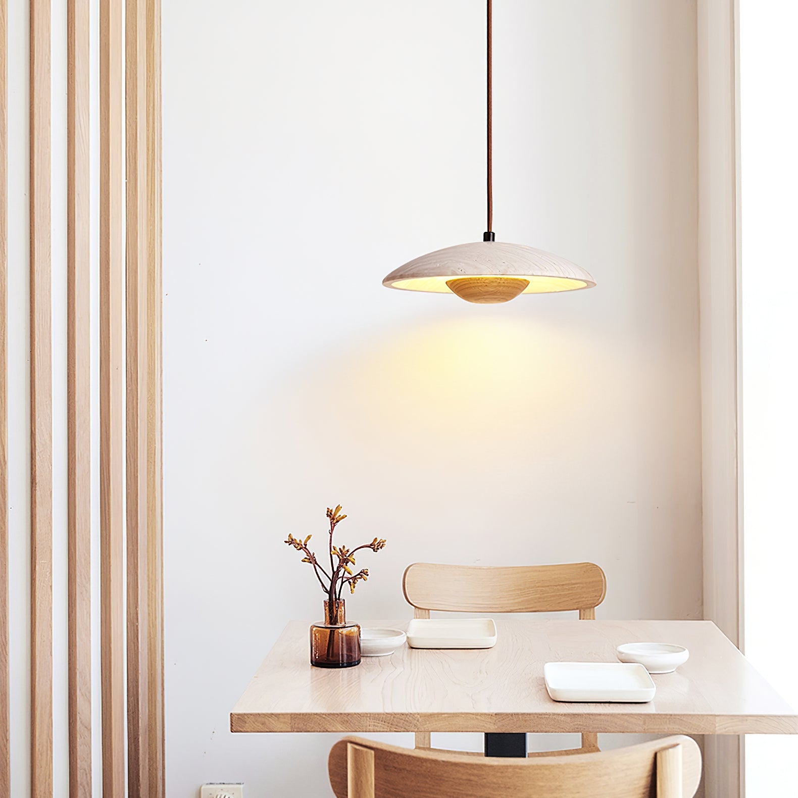 Poston Travertine Pendant Light