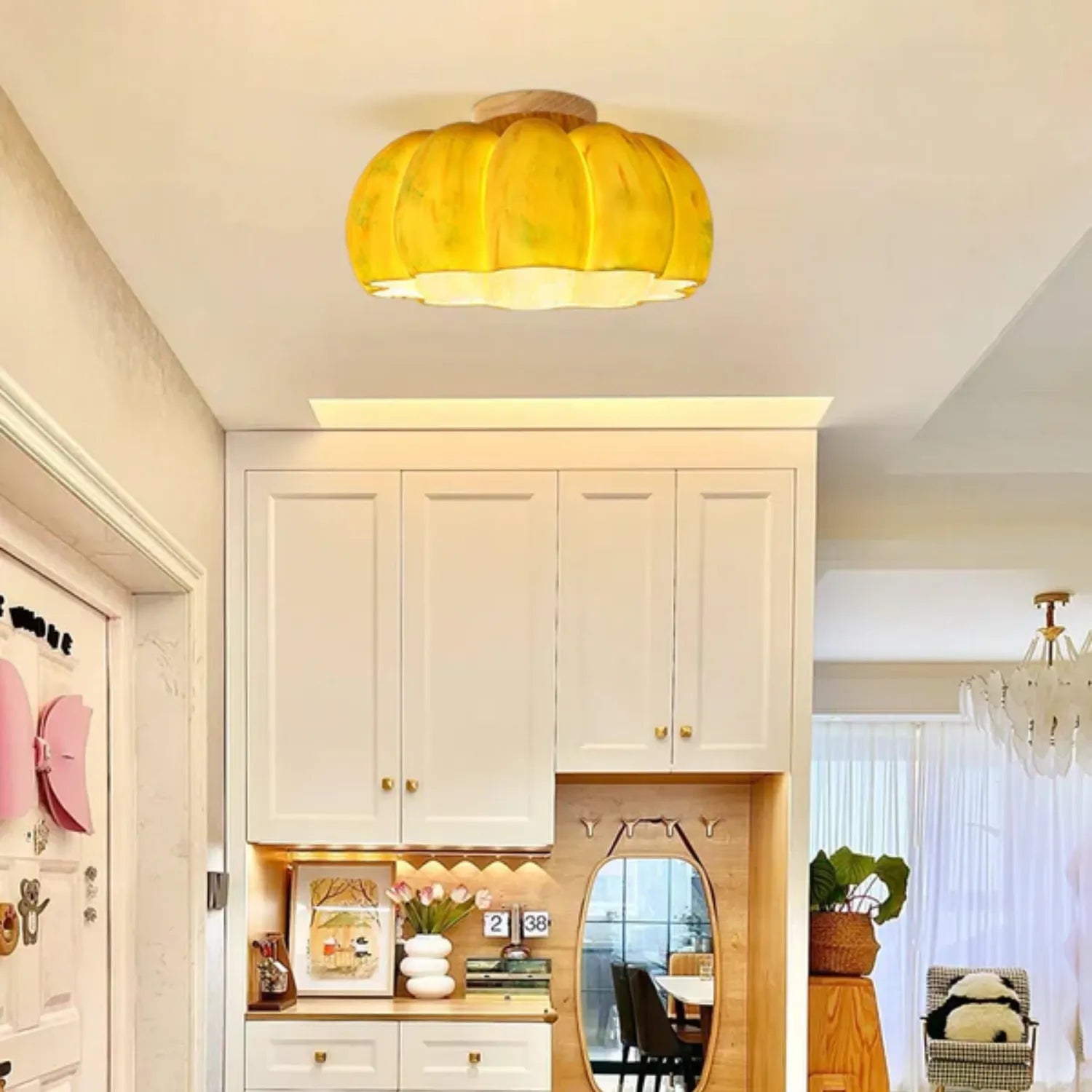 Pompus Pumpkin Ceiling Light