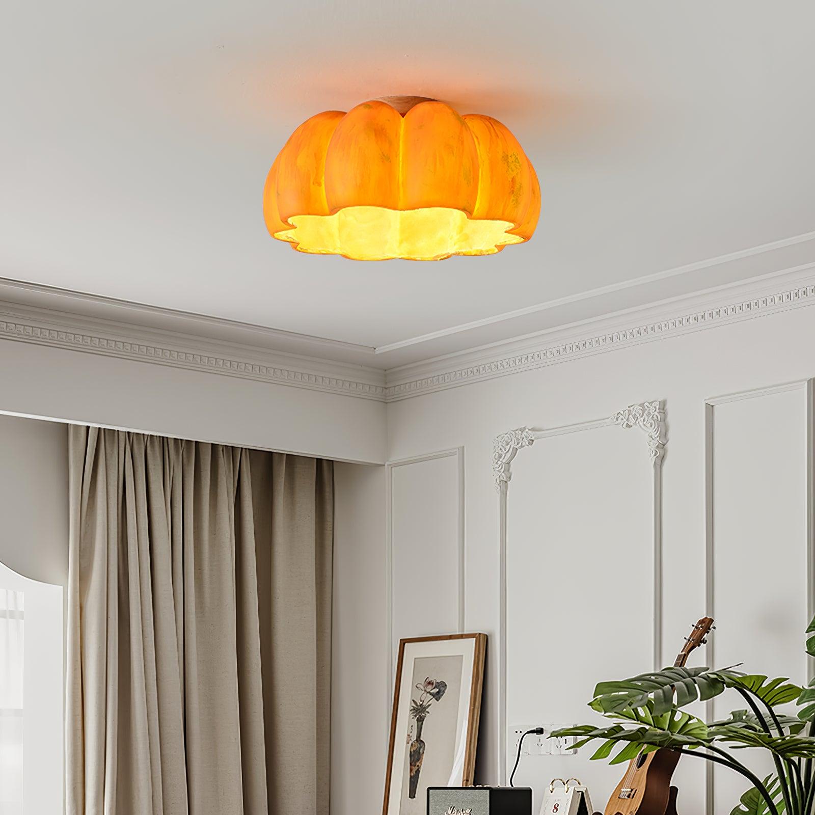 Pompus Pumpkin Ceiling Light