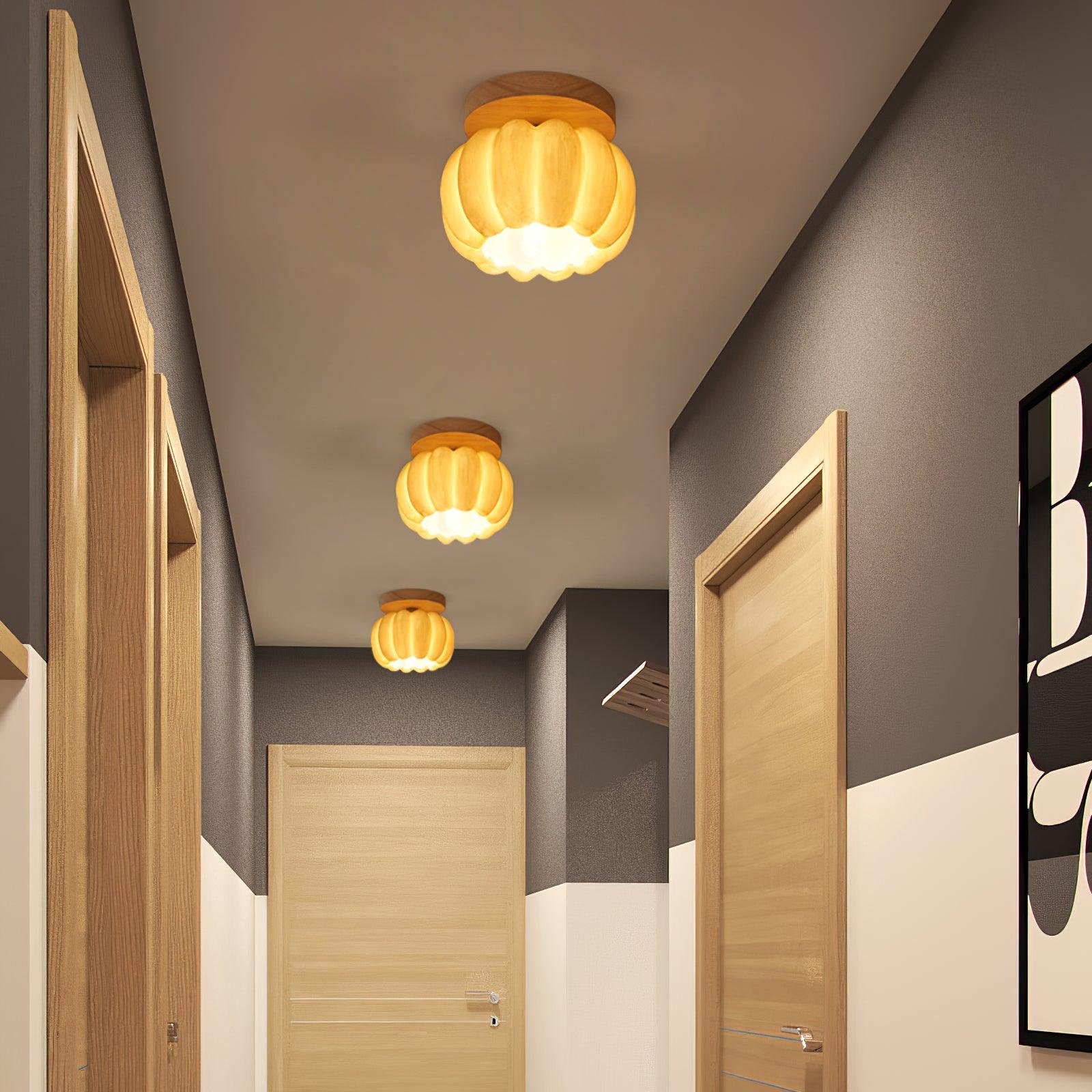Pompus Pumpkin Ceiling Light