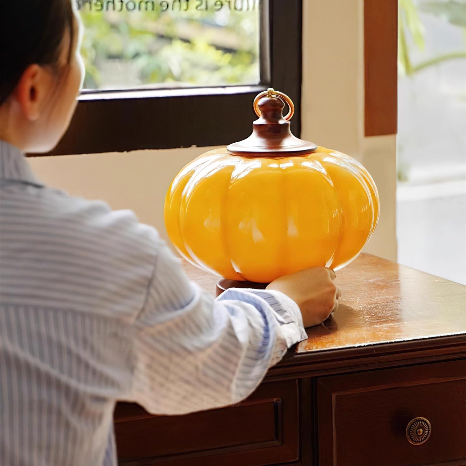 Pumpkin Table Lamp