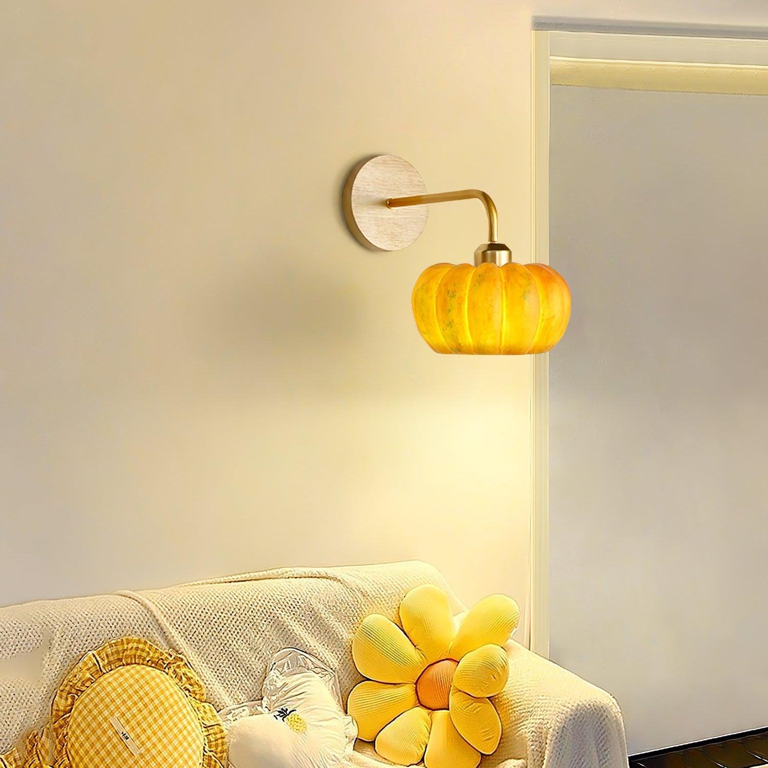 Pompus Pumpkin Wall Light
