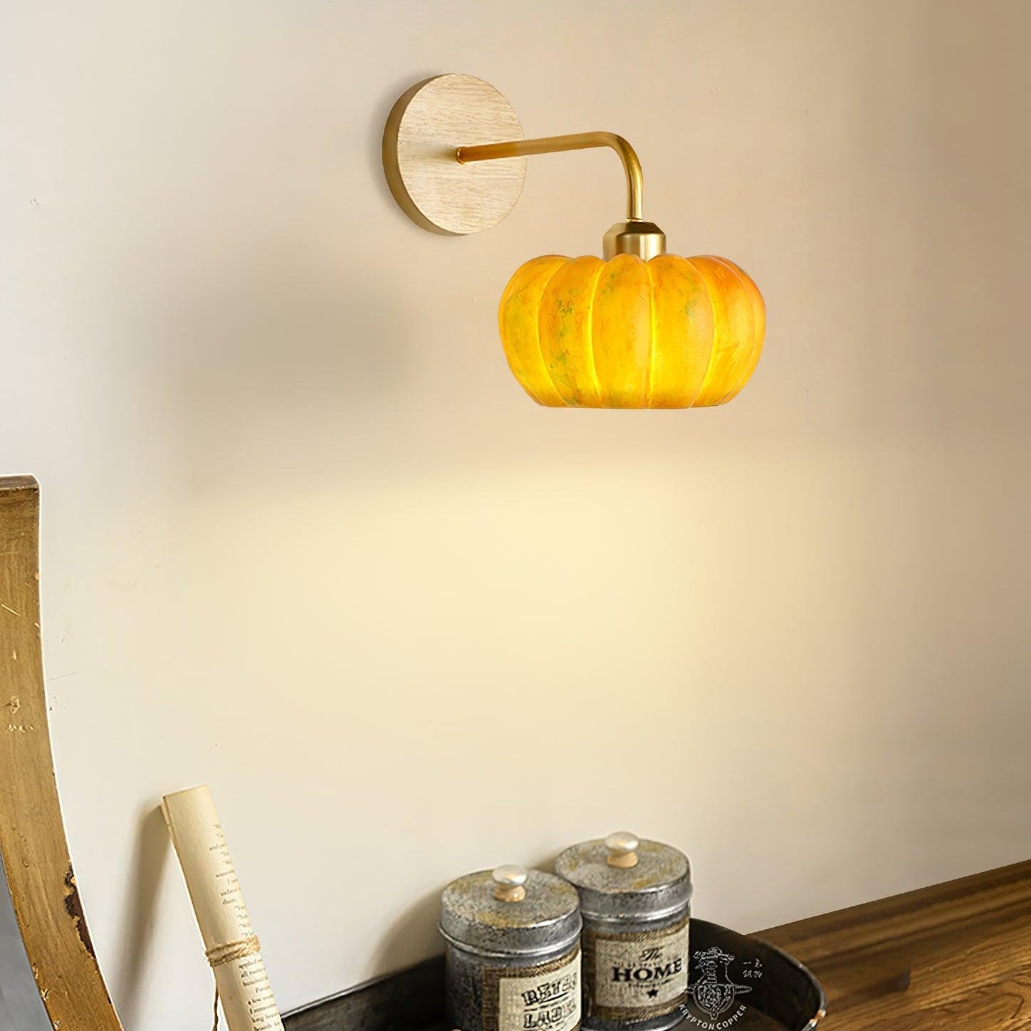 Pompus Pumpkin Wall Light
