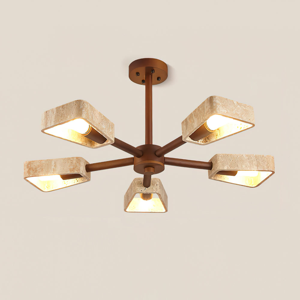 Welton Natural Stone Ceiling Light
