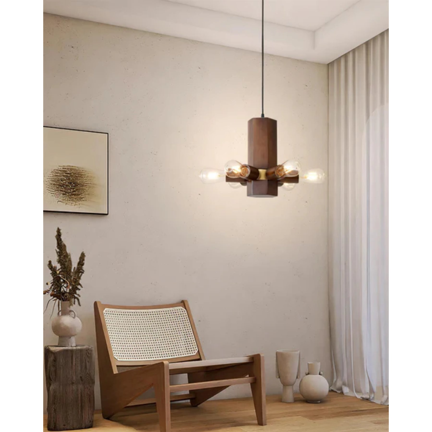 Radena Wooden Pendant Light