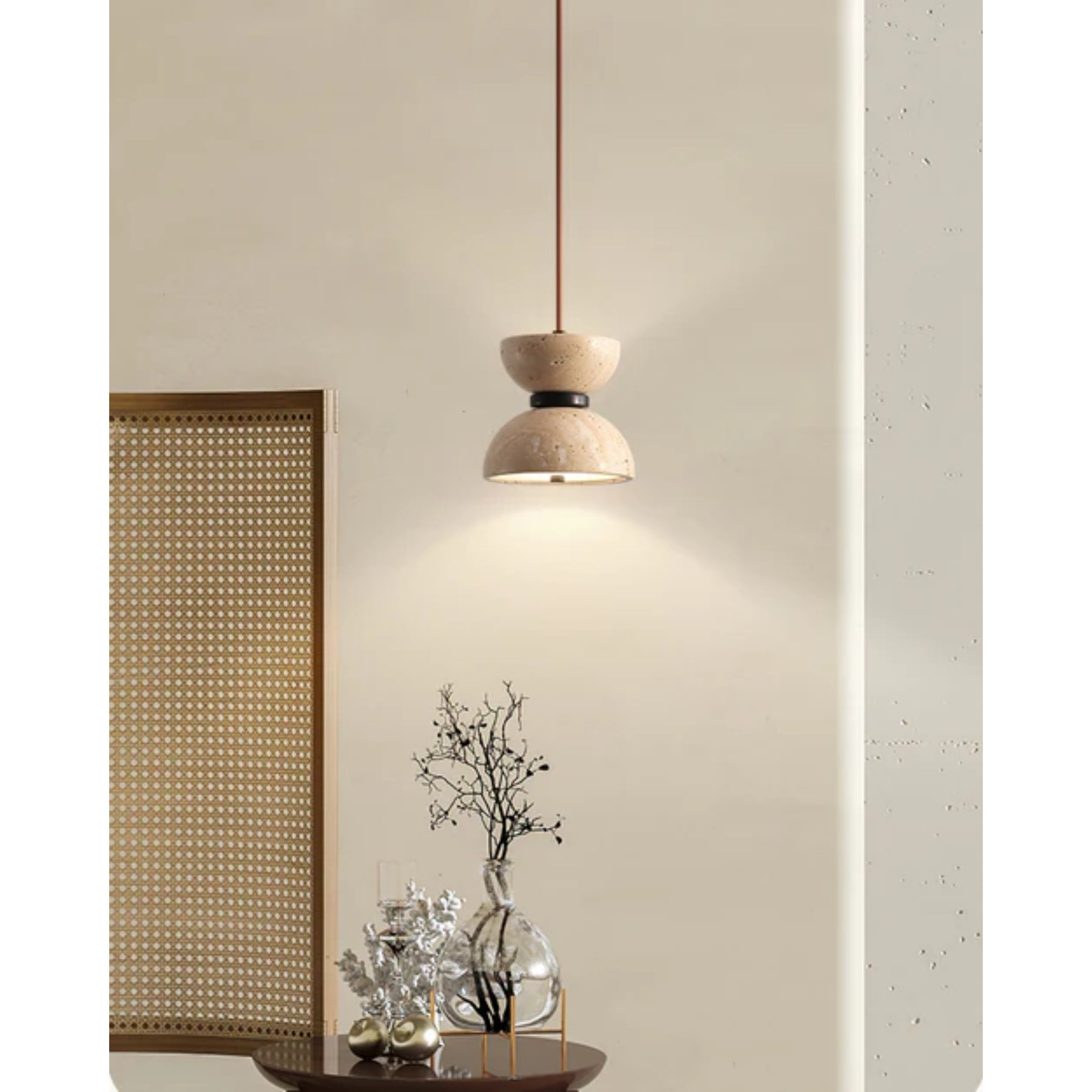 Jeleva Travertine Pendant Light