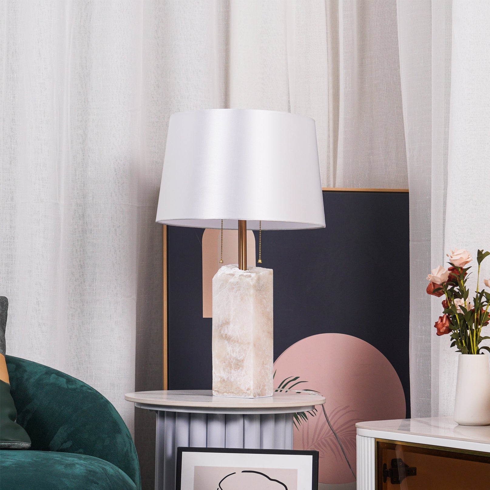 Ravvezo Alabaster Table Lamp