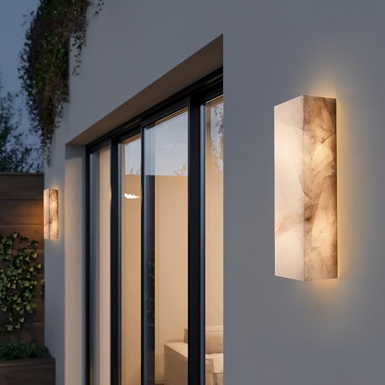 Rectangular Alabaster Wall Light