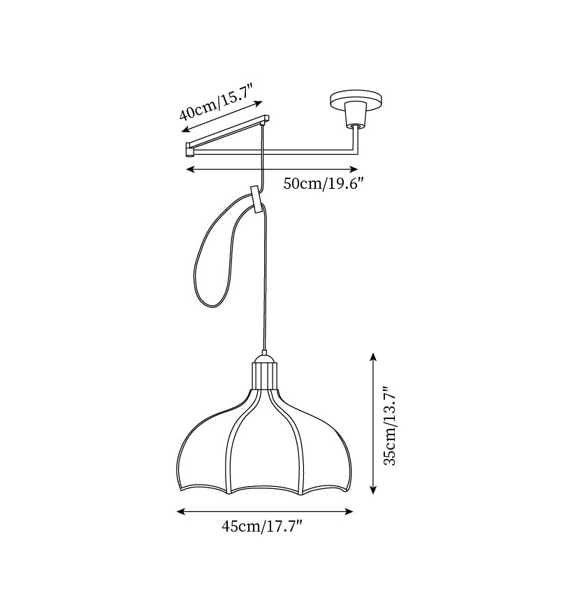 Rifa Swing Arm Pendant Light