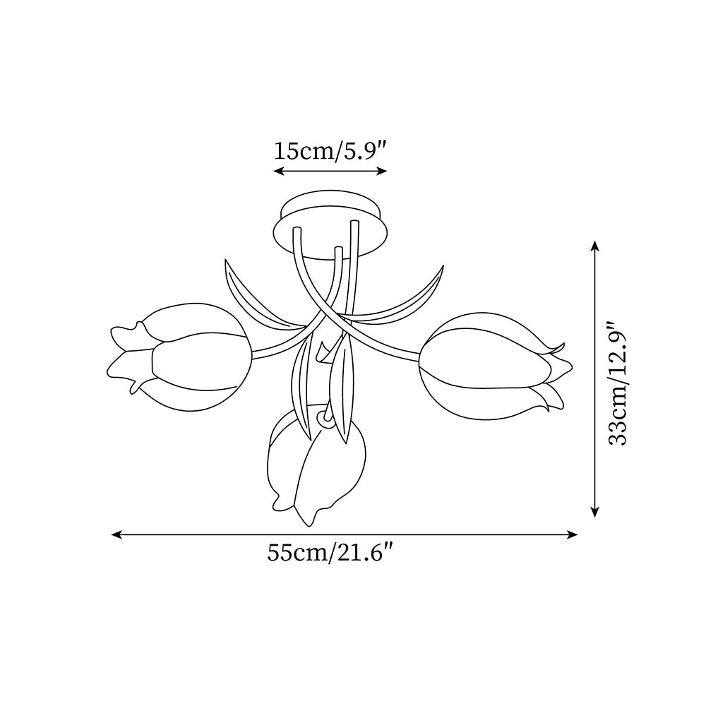 Forella Flower Ceiling Light