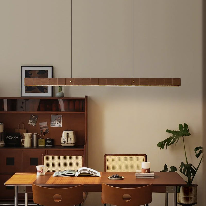 Relvo Linear Wooden Pendant Light