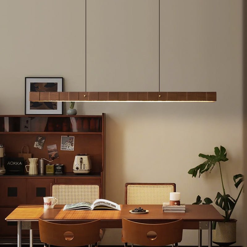 Relvo Linear Wooden Pendant Light