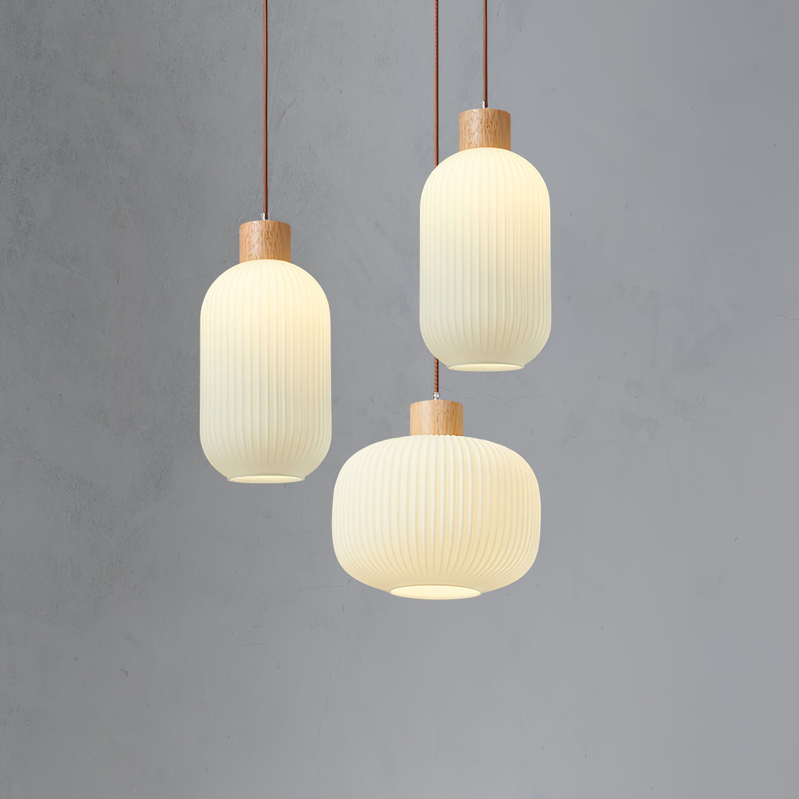 Jorfordel Ribbed Pendant Light