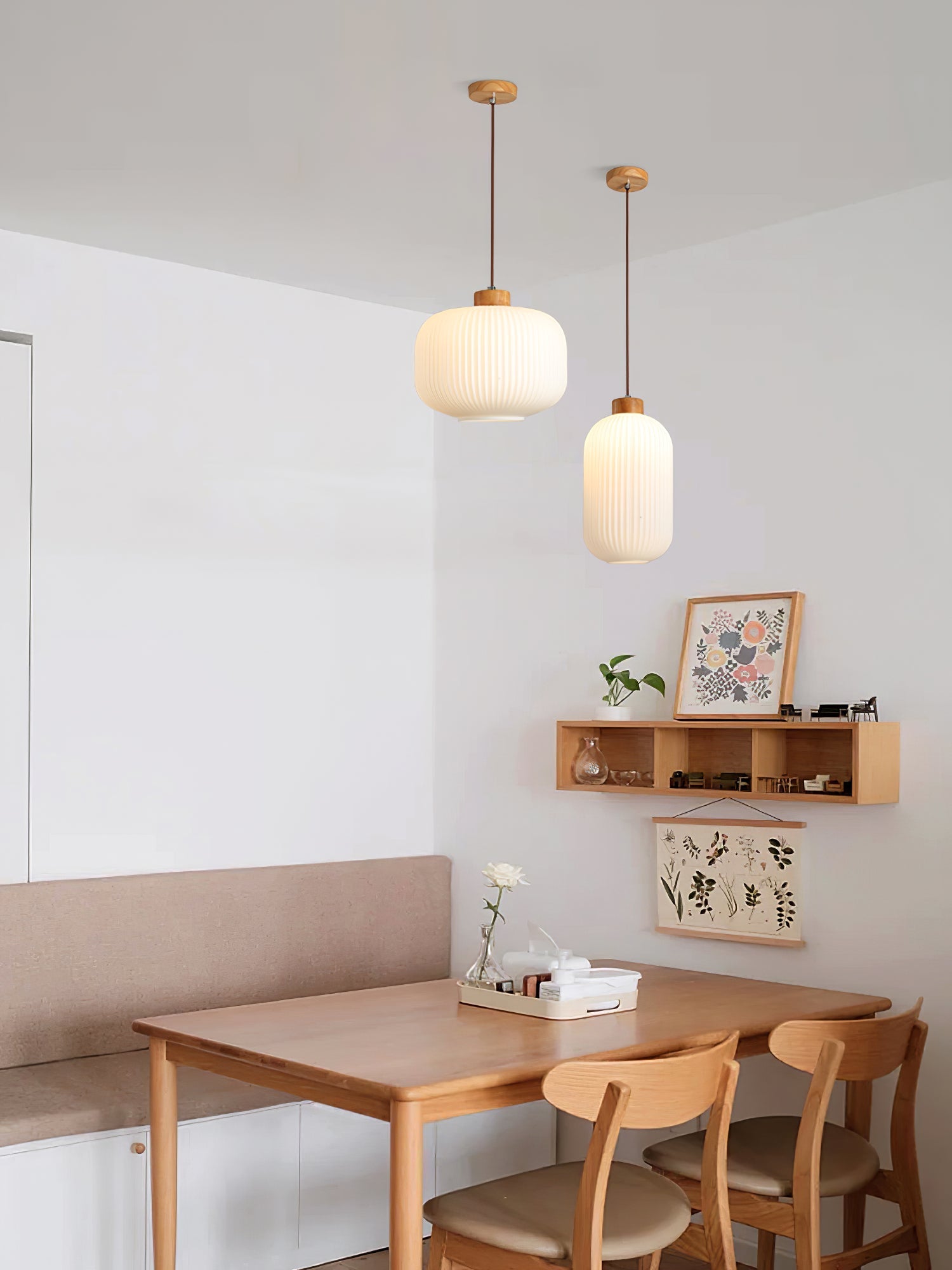 Jorfordel Ribbed Pendant Light
