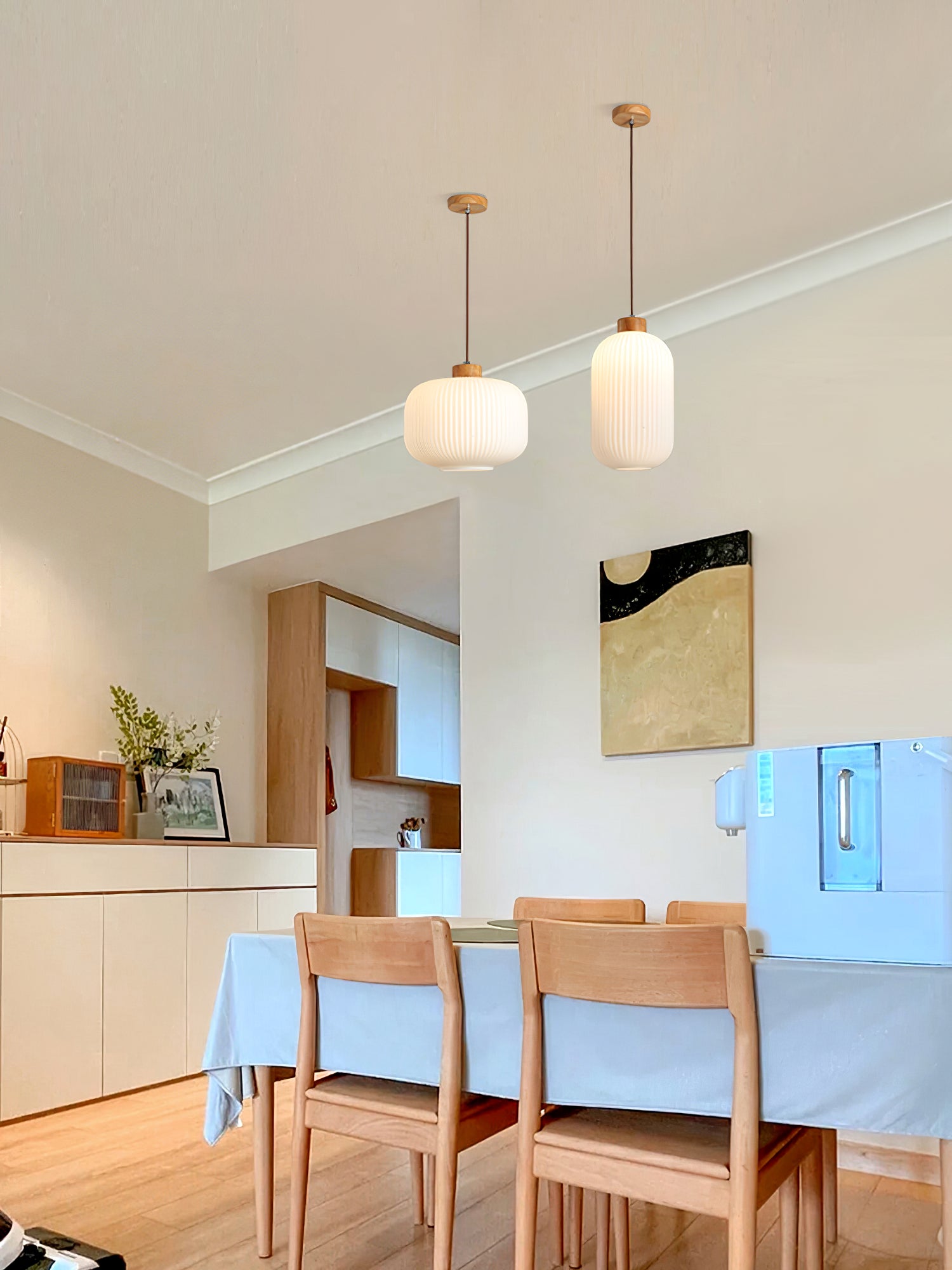 Jorfordel Ribbed Pendant Light