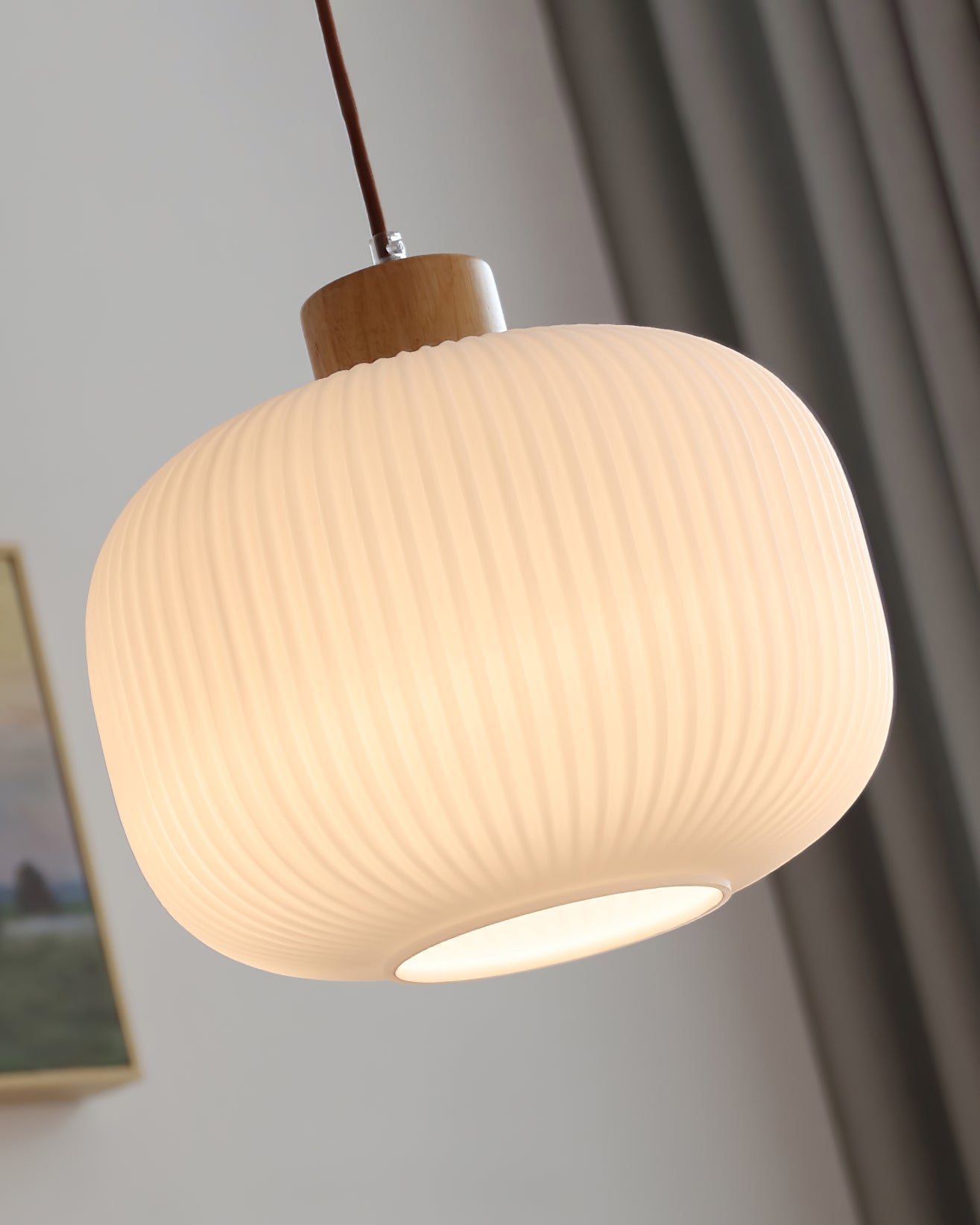 Jorfordel Ribbed Pendant Light