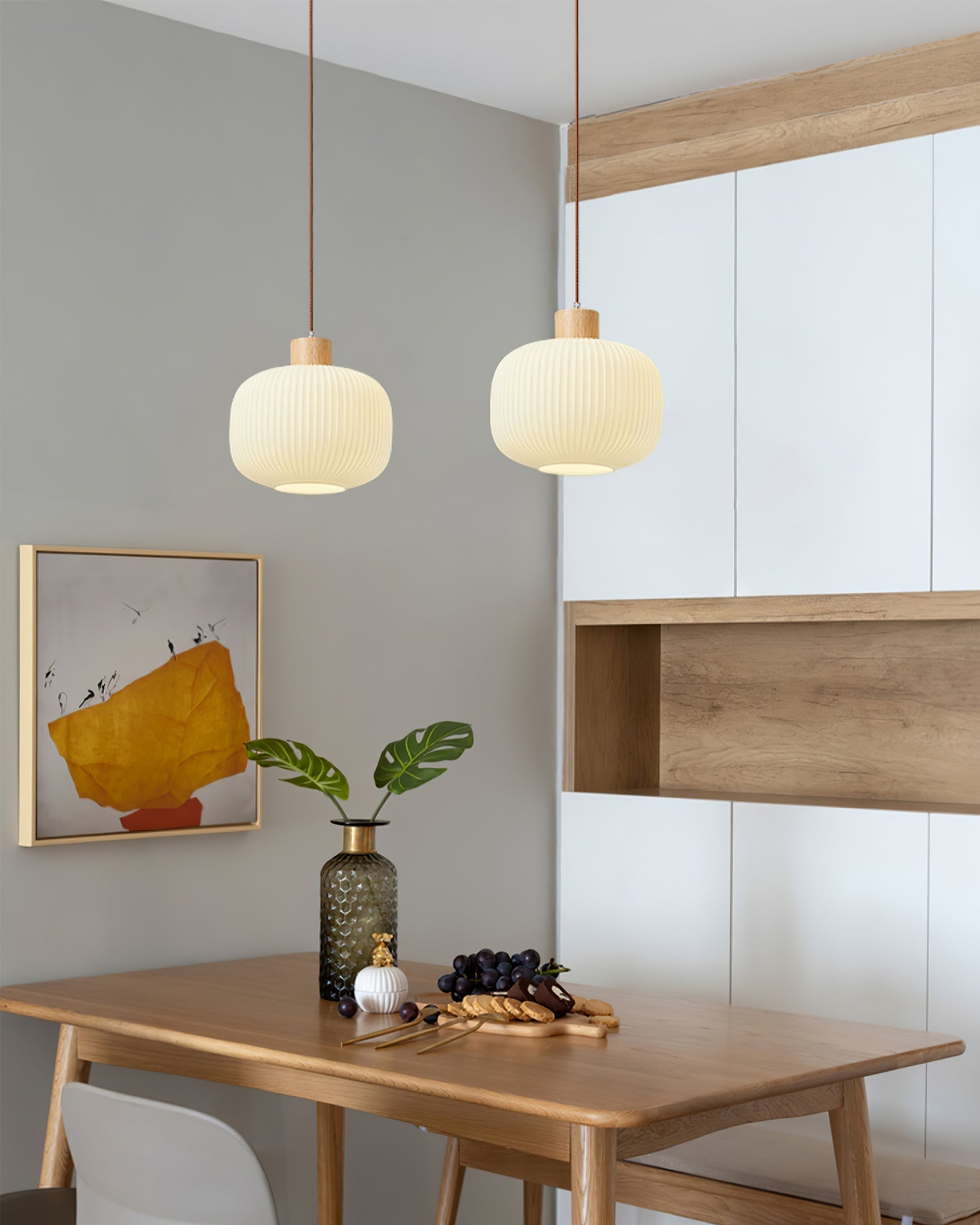 Jorfordel Ribbed Pendant Light
