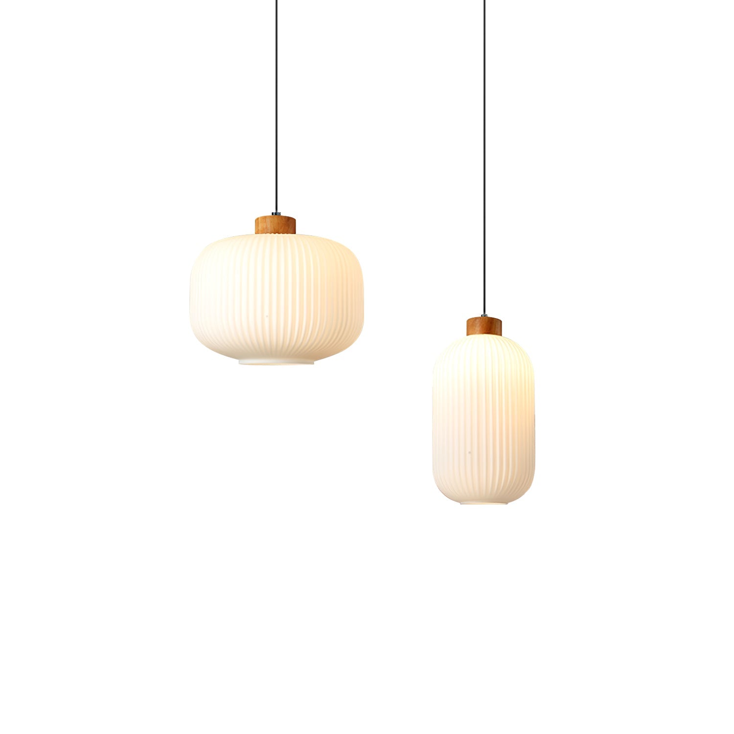 Jorfordel Ribbed Pendant Light