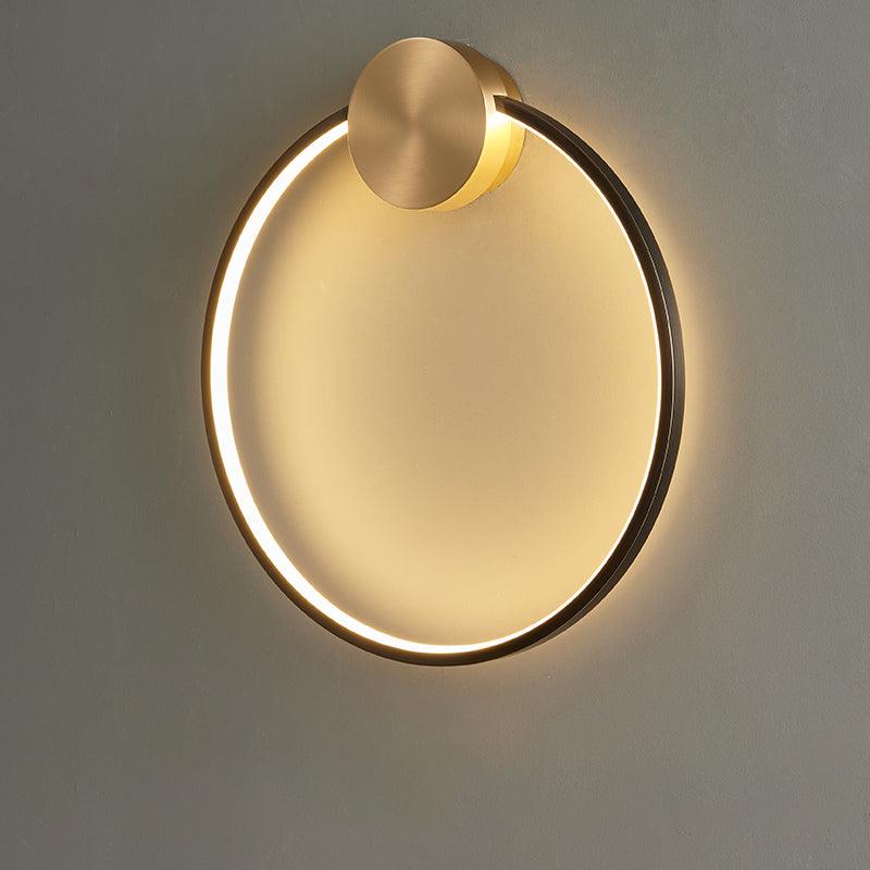 Ringled Arc Wall Light