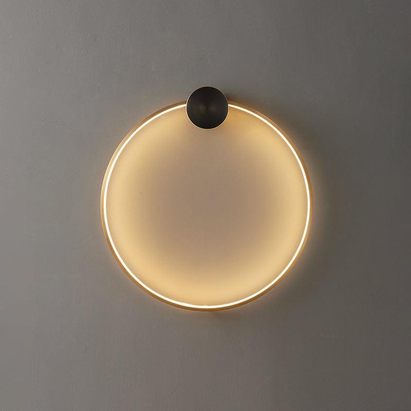 Ringled Arc Wall Light