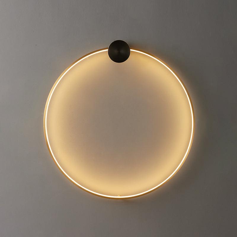 Ringled Arc Wall Light